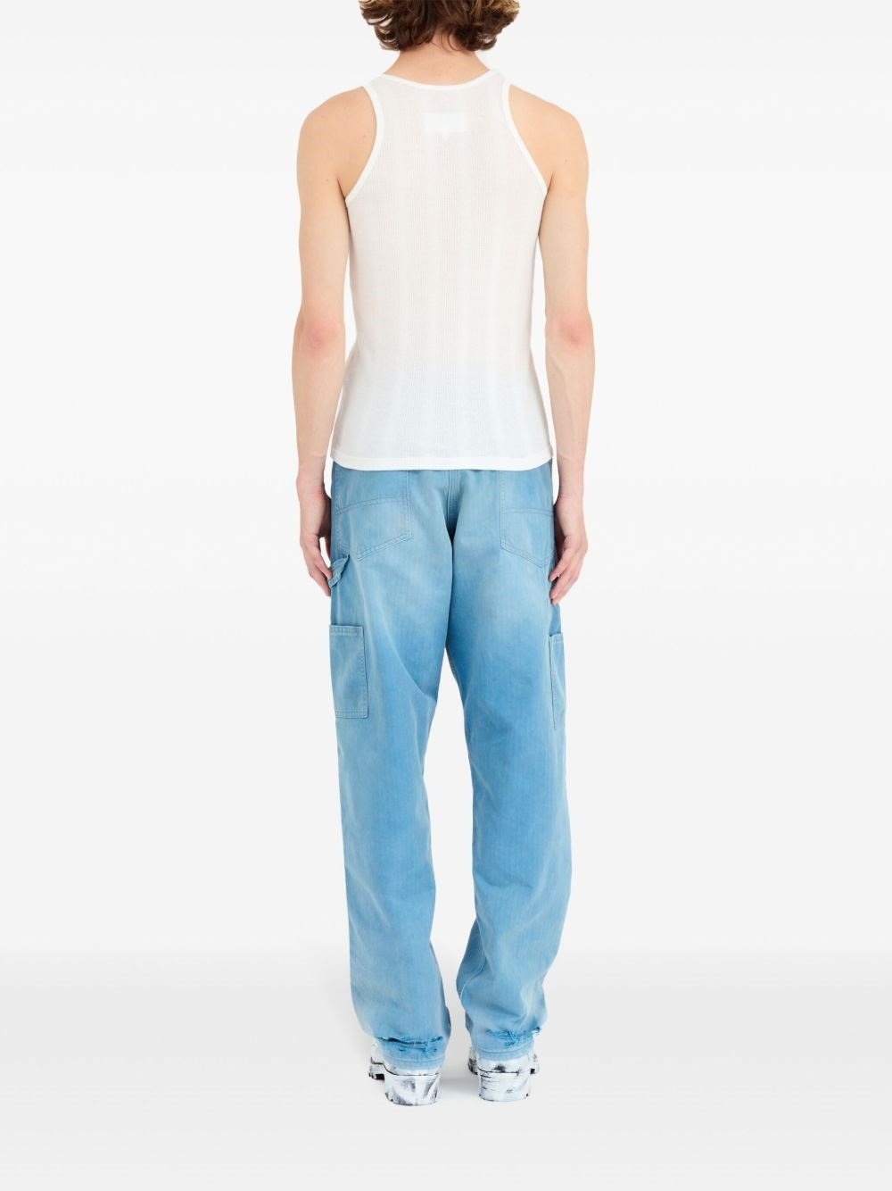 Logo cotton blend tank top - 7
