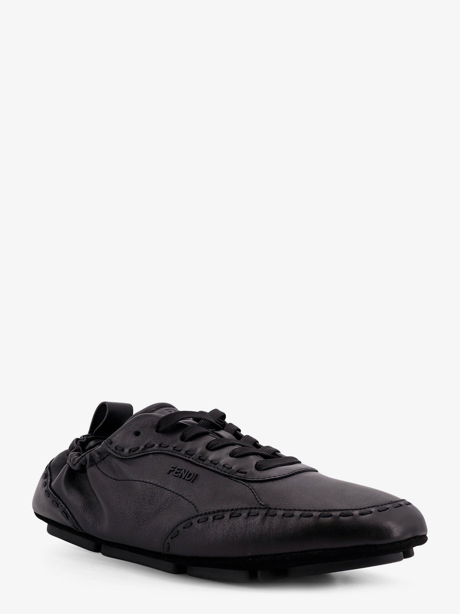 Fendi Men Fendi Fit Leather Sneakers - 2