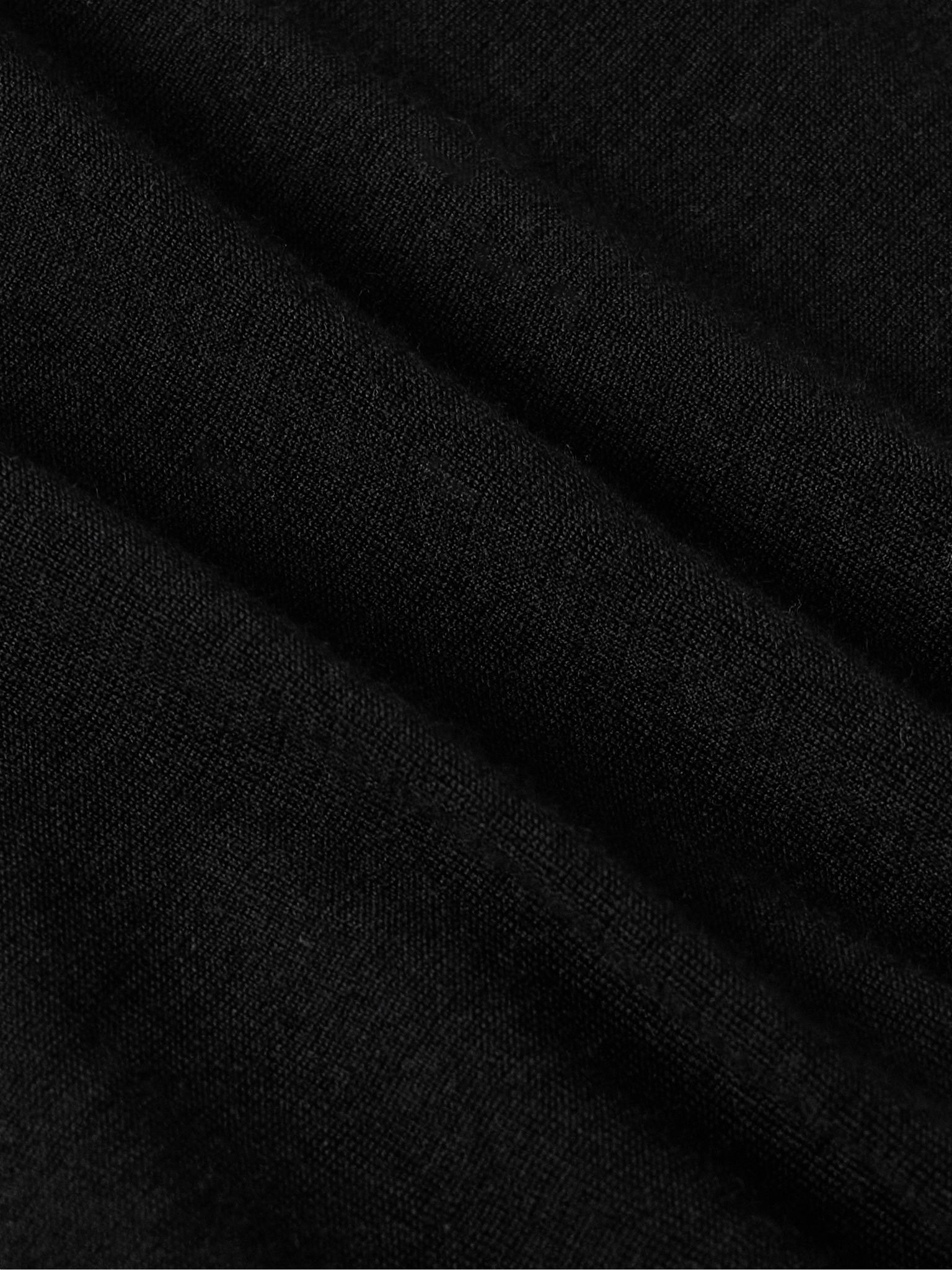 Cashmere and Silk-Blend Rollneck Sweater Black - 5