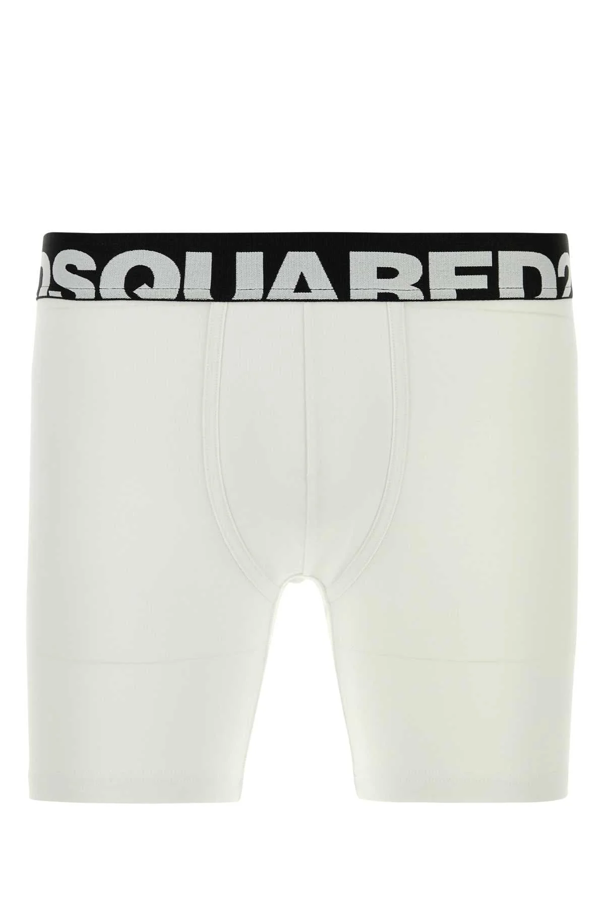 Dsquared2 Stretch Cotton Boxer Shorts — White - 1