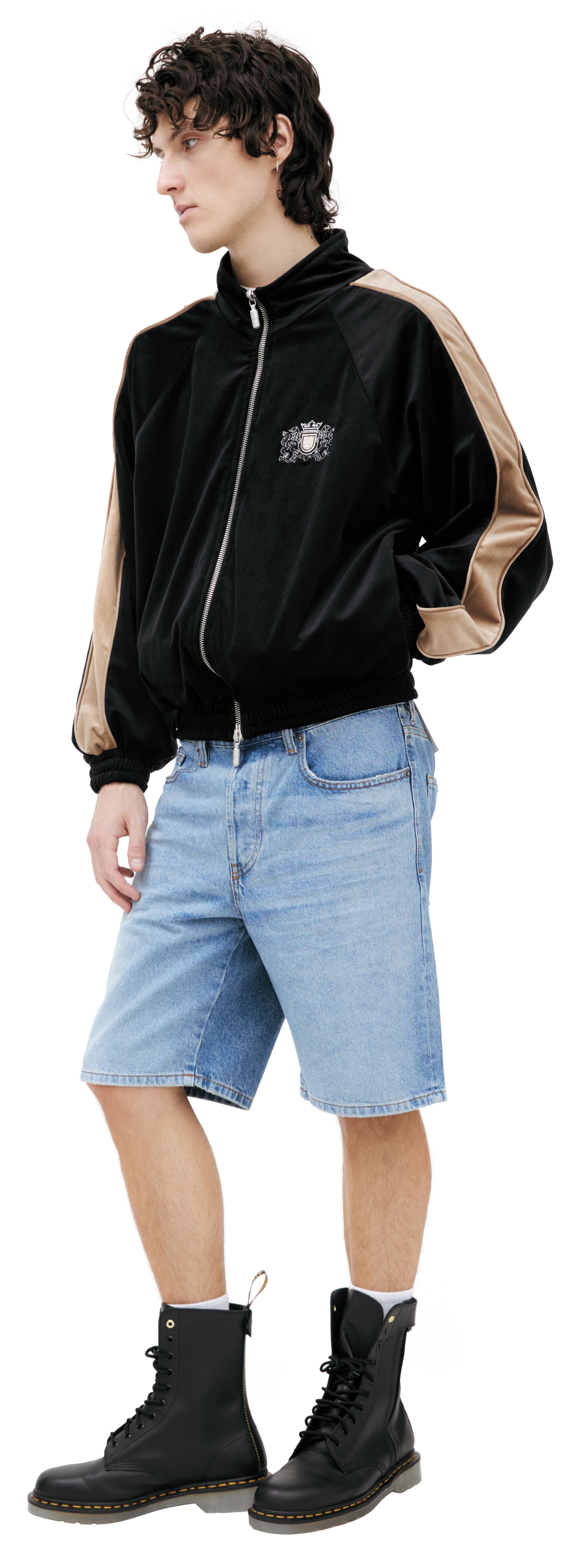 BLACK JACKET WITH LOGO - 2