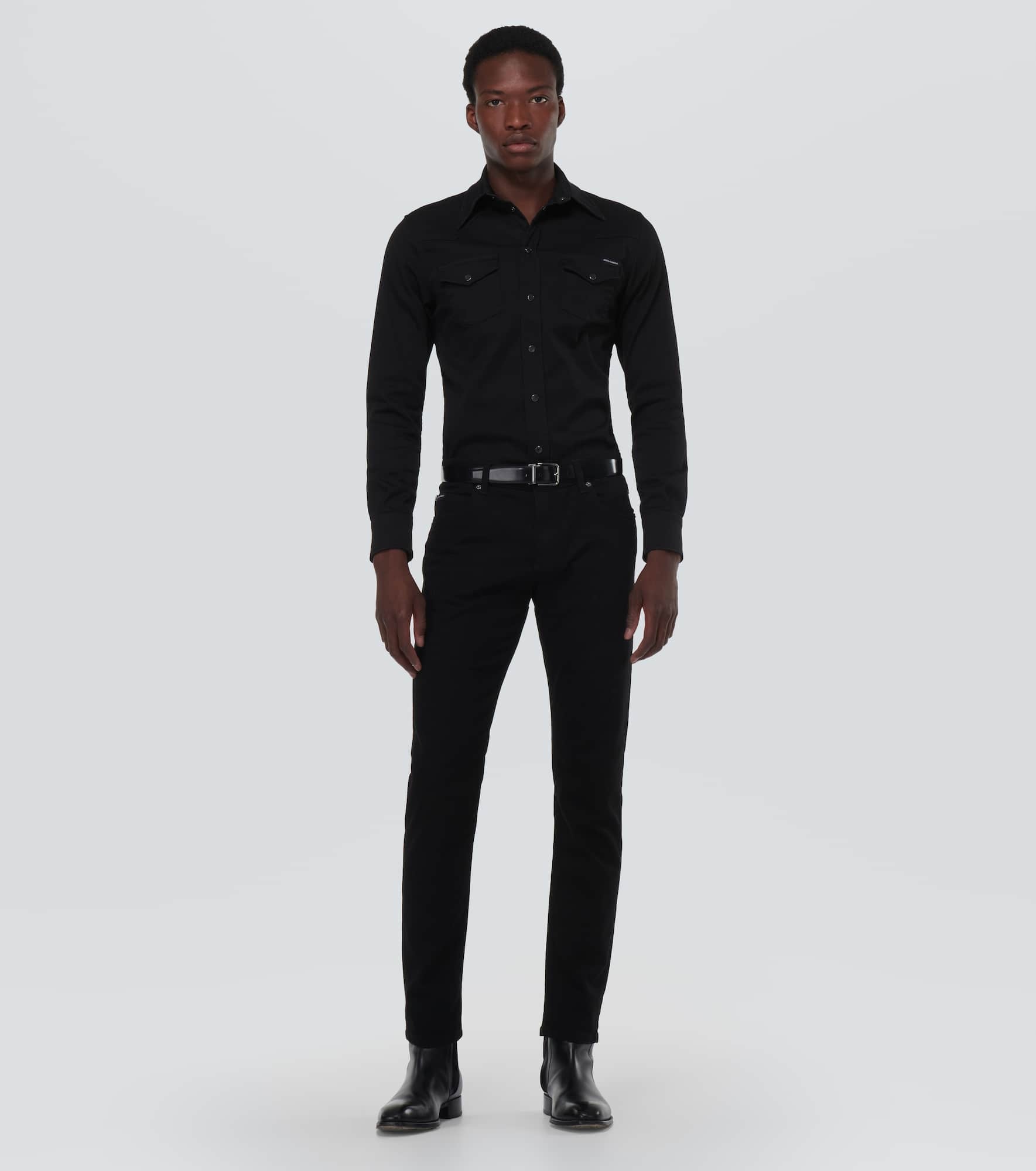 Embroidered cotton-blend shirt - 2