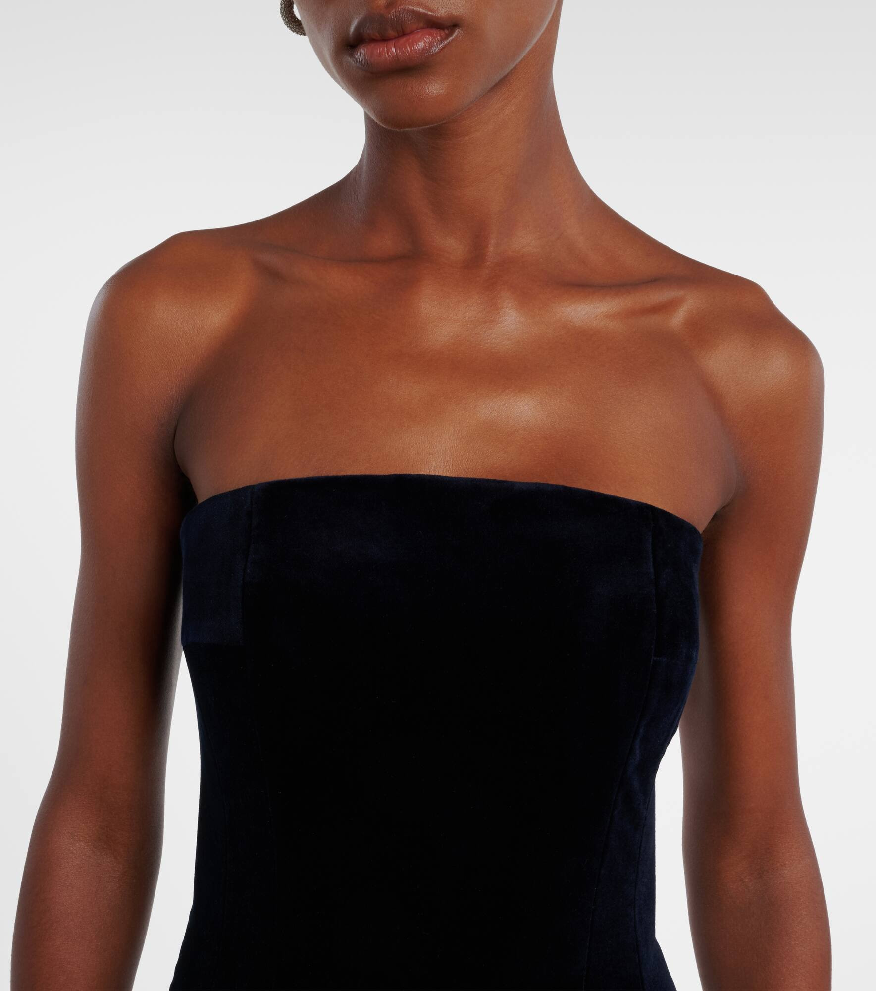 Laelia cotton velvet gown - 4