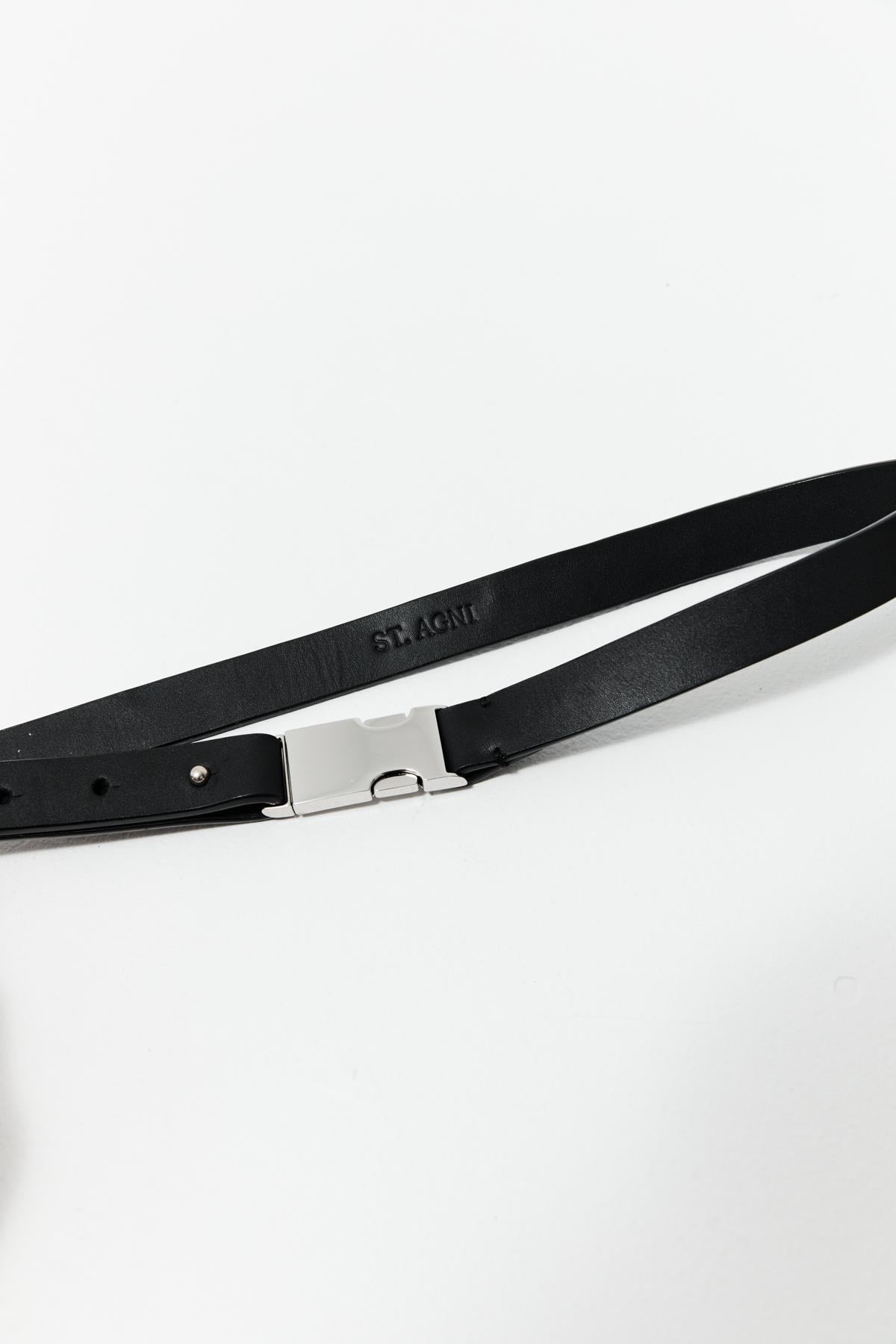 Buckle Detail Belt - Black - 3