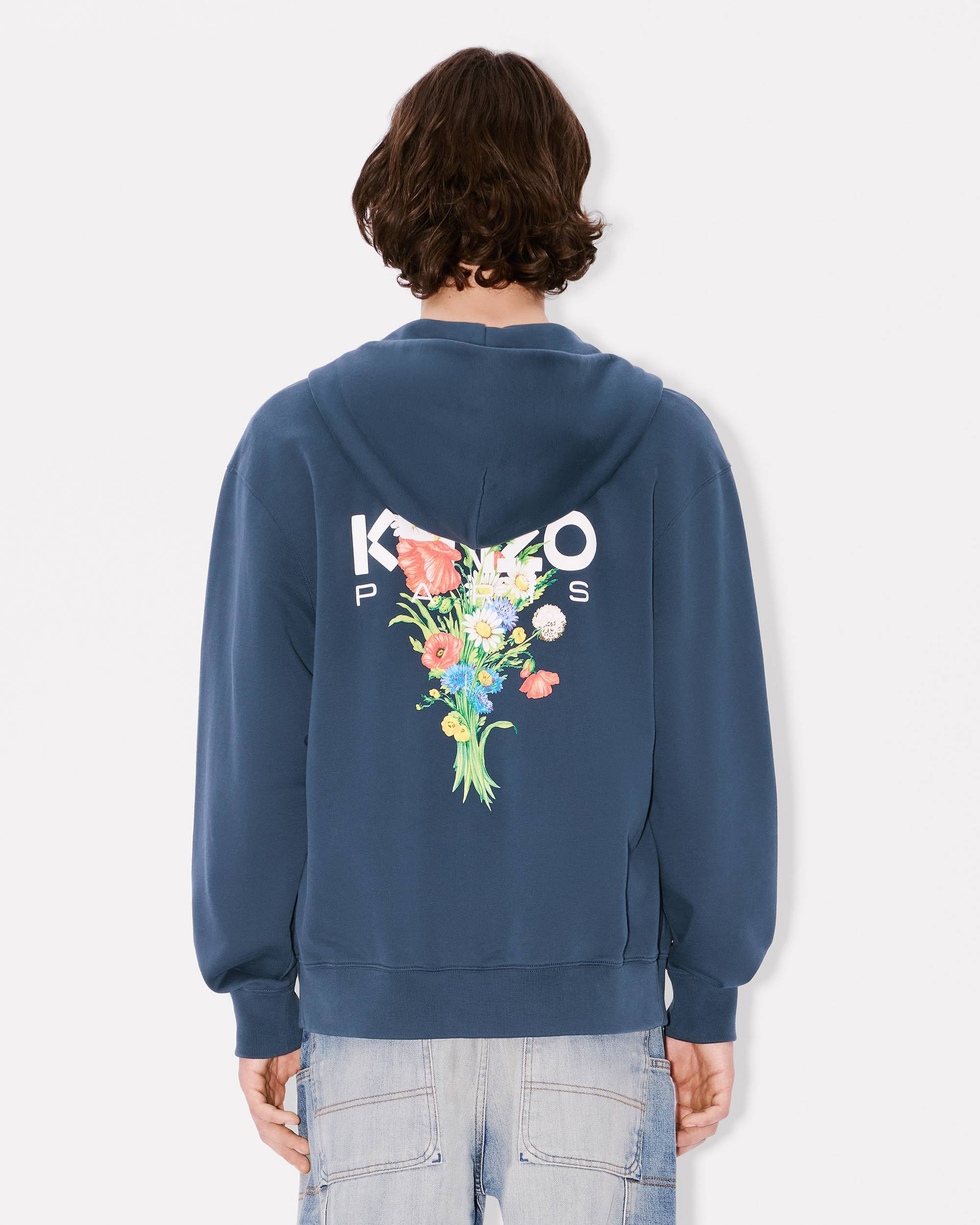 'KENZO Archive Bouquet' full-zip hoodie in cotton - 4