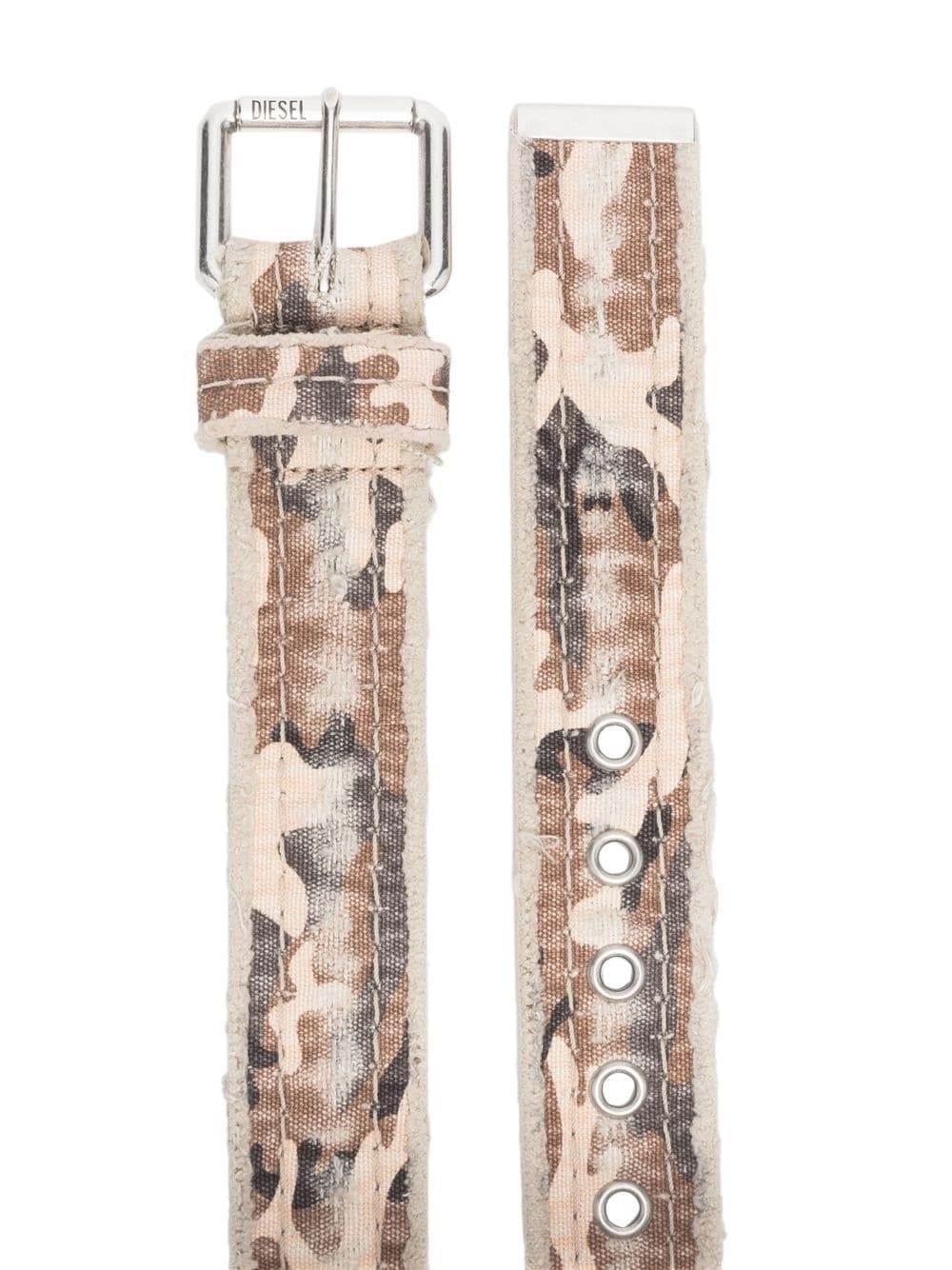 camouflage-print distressed belt - 2