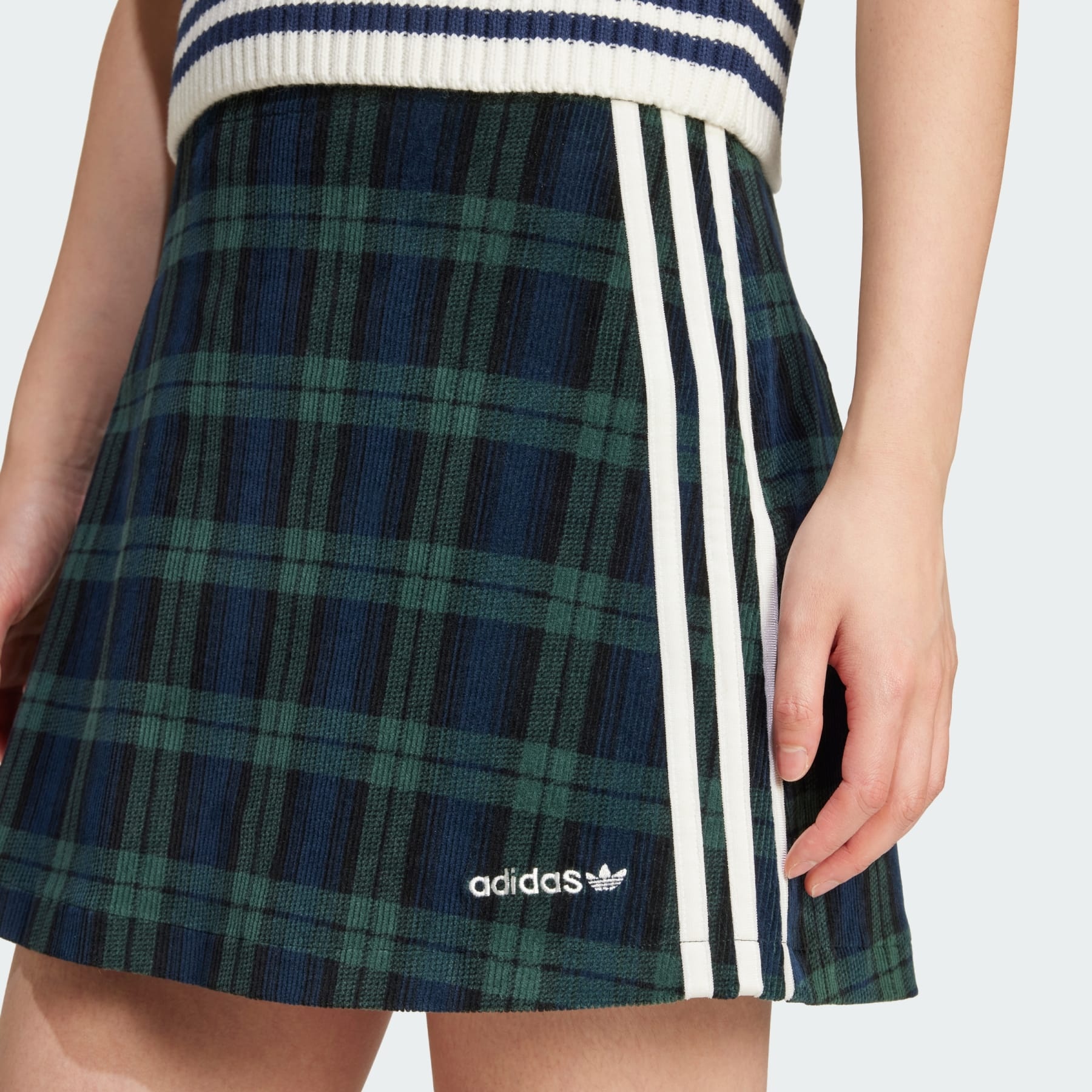 Corduroy Tartan Skirt - 6