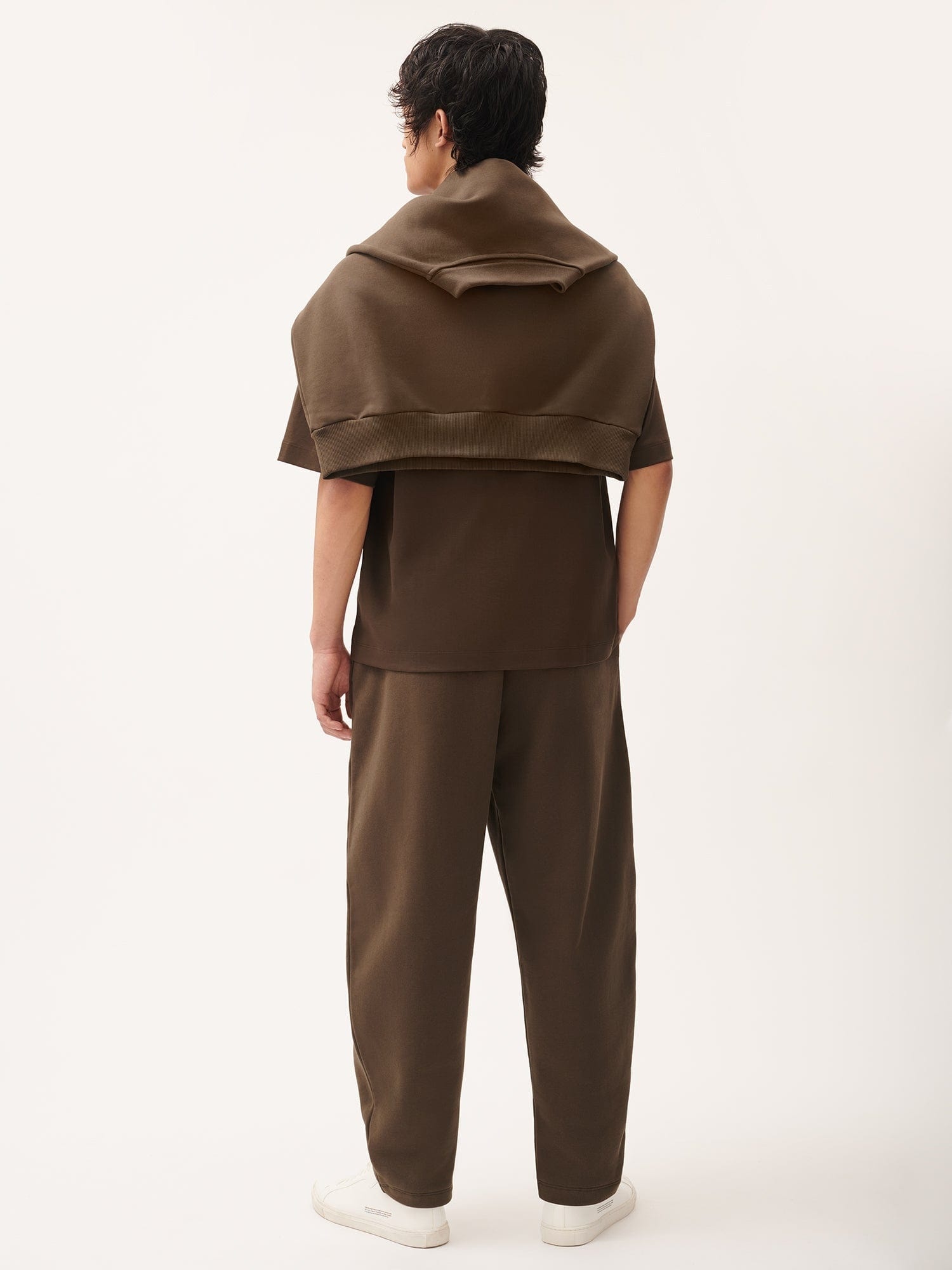 Mens DNA Barrel-Leg Track Pants - Cacoa Brown - 3