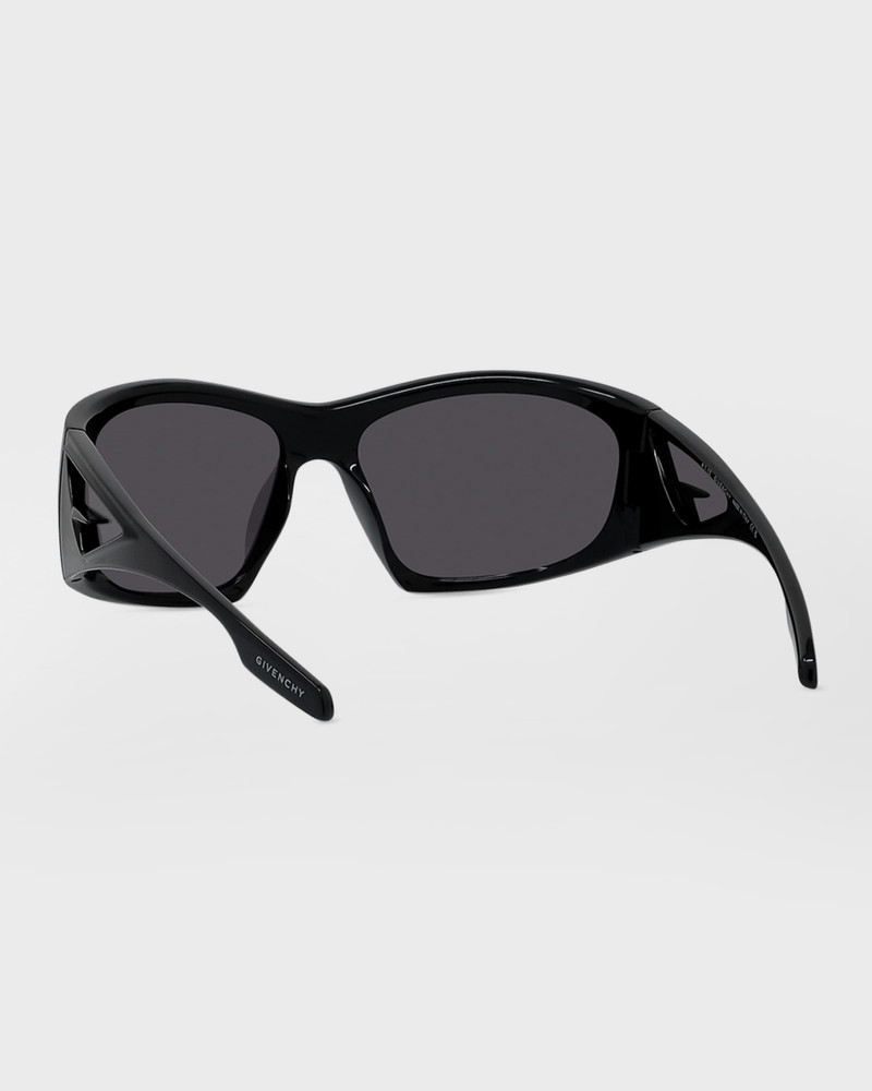 Givenchy Giv Cut Acetate Wrap Sunglasses outlook
