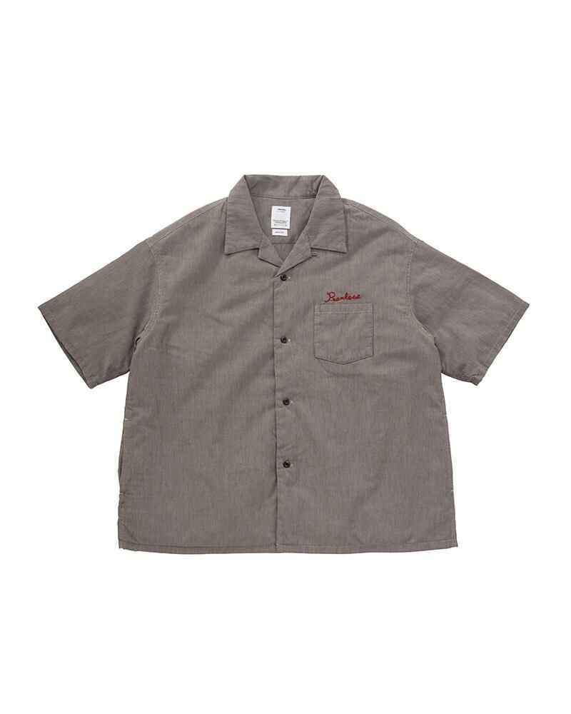 WALLIS DOWN SHIRT S/S BROWN - 1