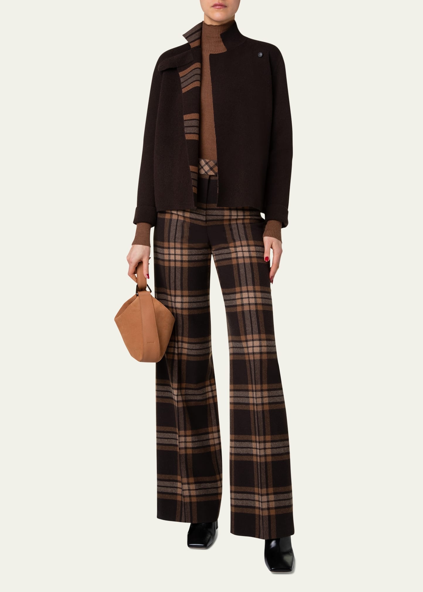 Anna Little Suede Hobo Bag - 3