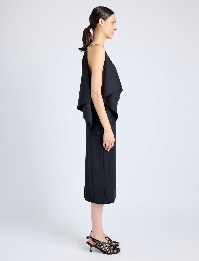 Proenza Schouler Elena Dress in Wool Gabardine Suiting outlook
