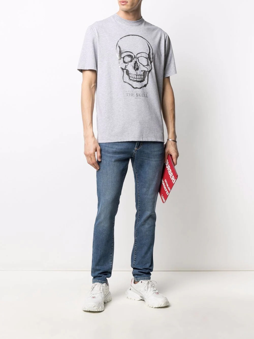 skull-print T-shirt - 2