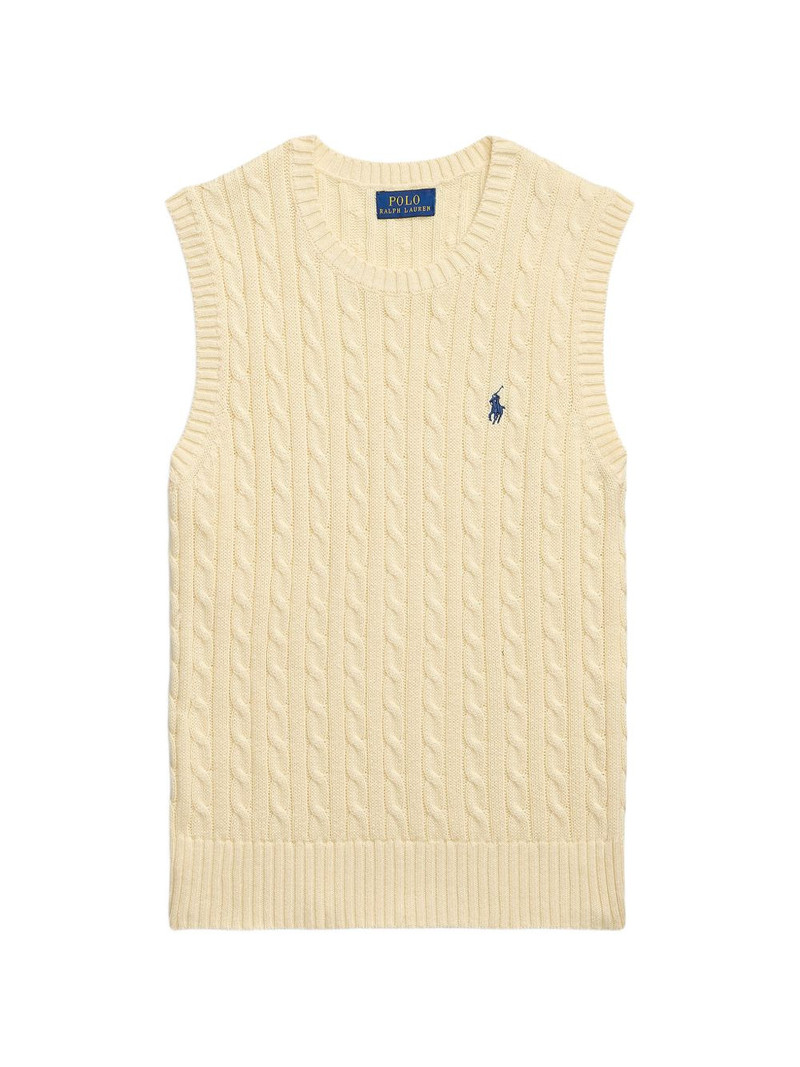 cable-knit sleeveless top 1