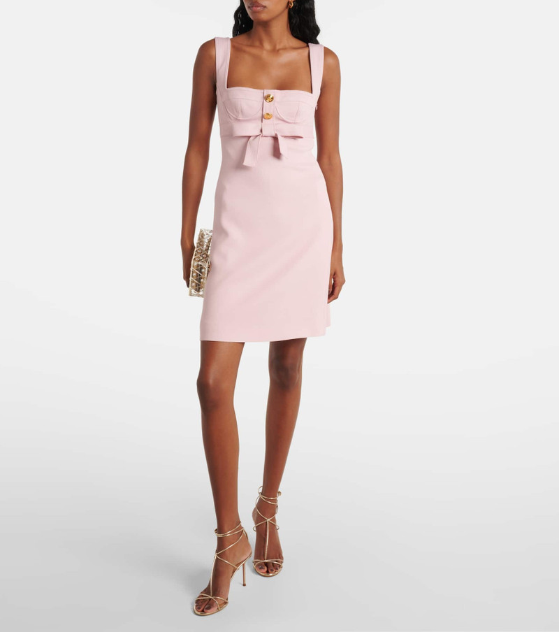 GIAMBATTISTA VALLI Bow-detail crêpe minidress outlook