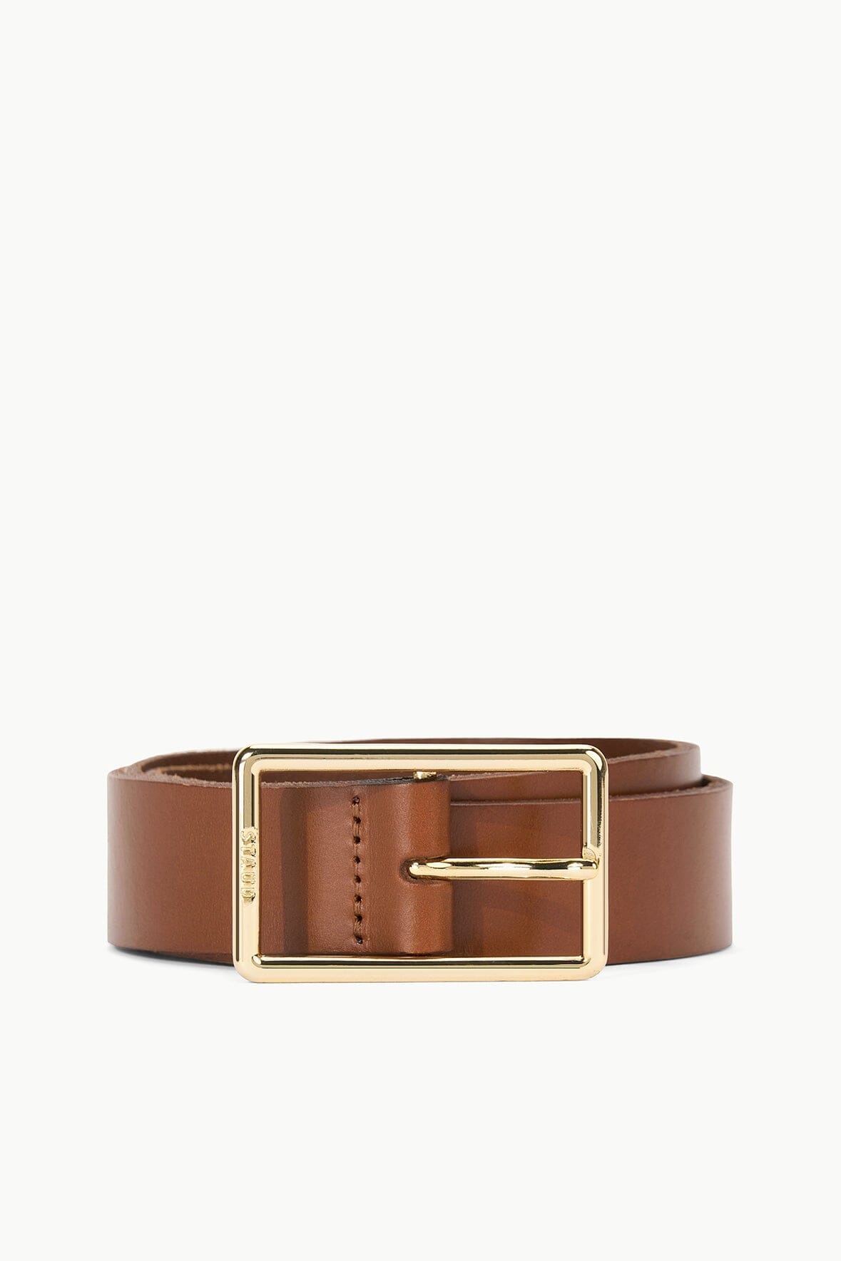 STAUD JEANS BELT - TAN YELLOW GOLD - 1