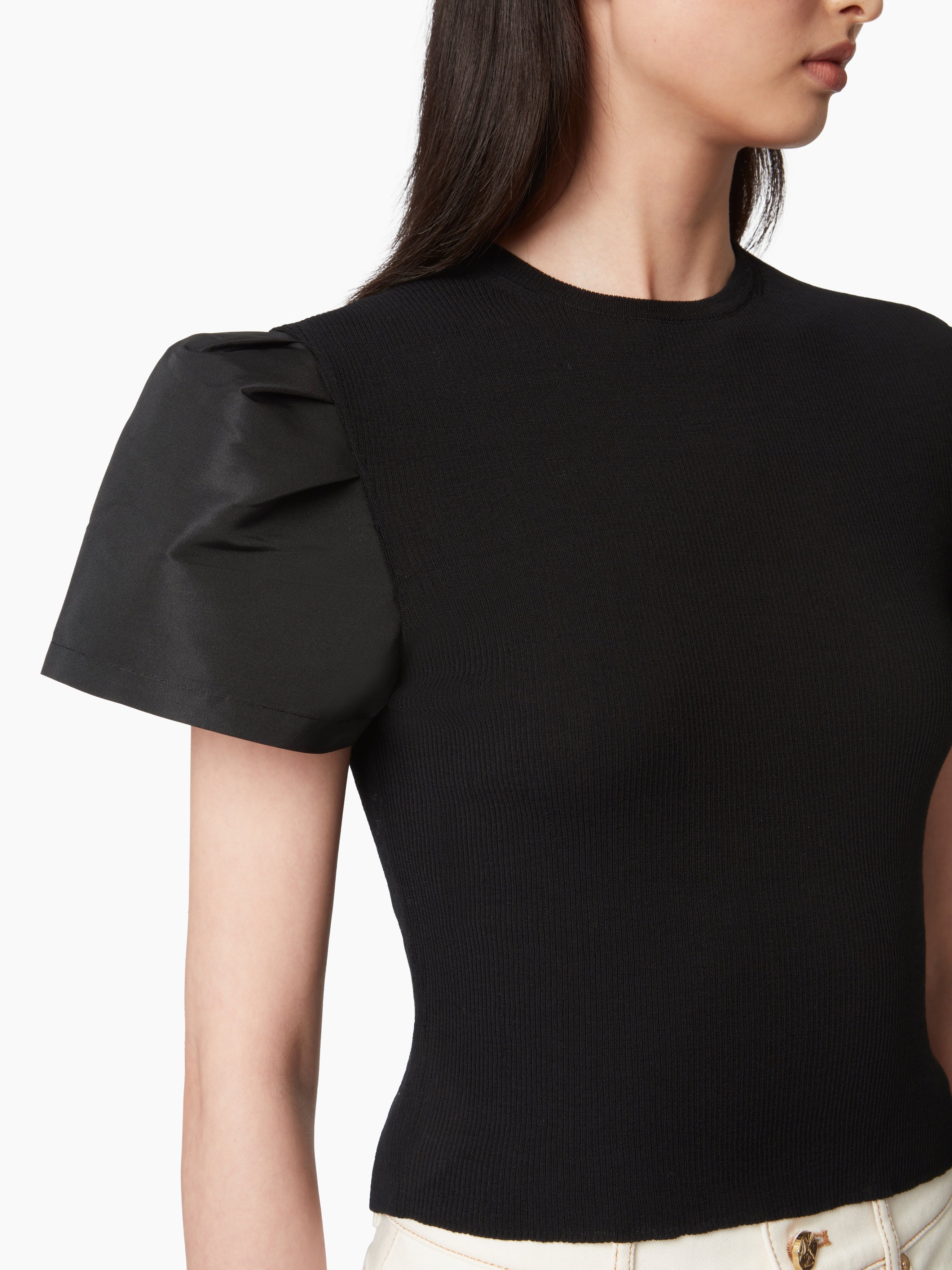T-SHIRT WITH PEPLUM SHORT SLEEVES - 3
