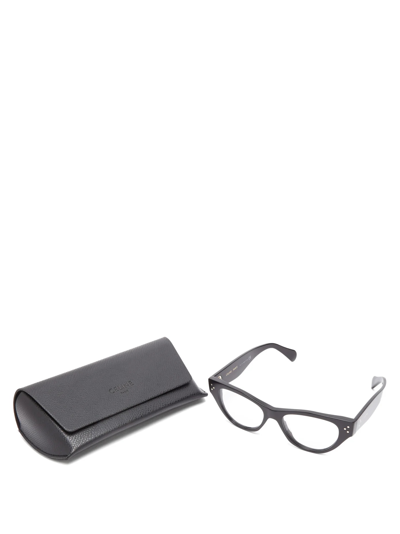 Cat-eye acetate glasses - 5