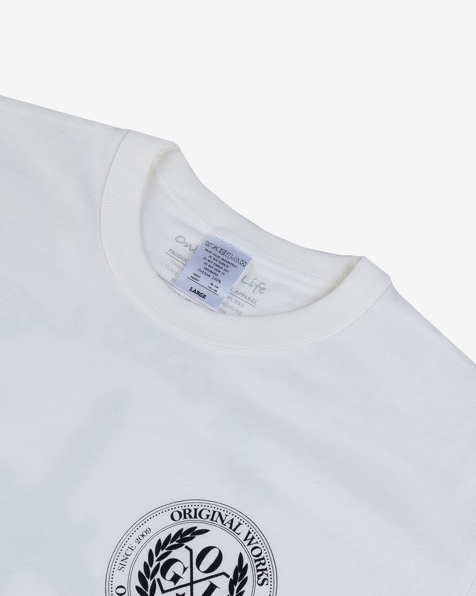 OGL-TEE-LOT20-FMT-CRM OGL 6.2oz Ringspun T-shirt - Silkscreen Printed 'Fly Me To The Moon' - Cream - 4