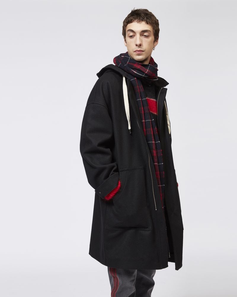 Isabel Marant EDOUARD hooded coat outlook