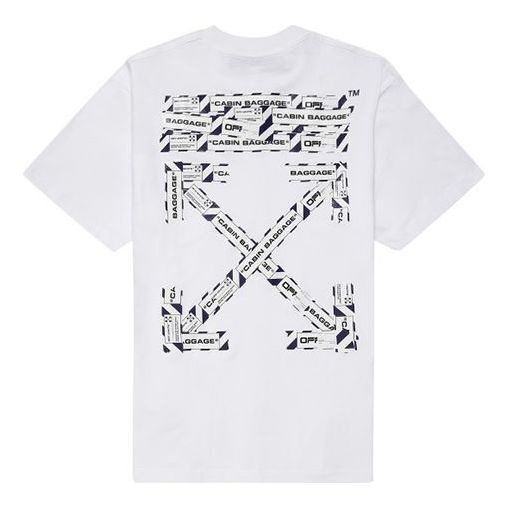 Off-White SS20 Arrows Logo Print Short Sleeve Loose OMAA038S201850030188 - 2