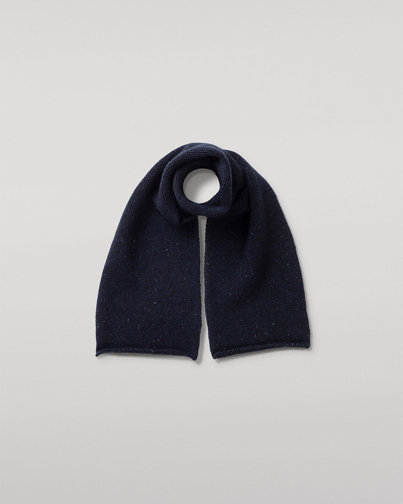 Tiree Blue Cashmere Scarf 1