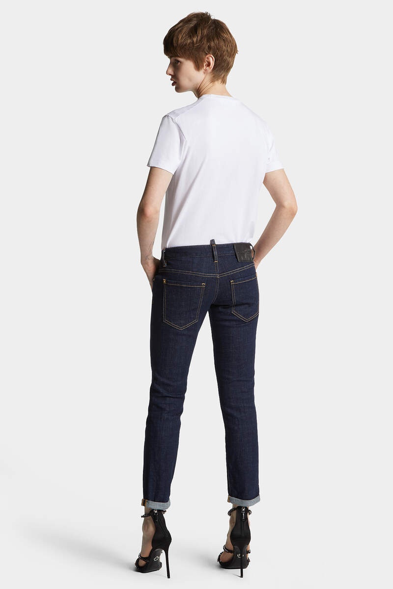 DARK RINSE WASH PAT JEANS - 4