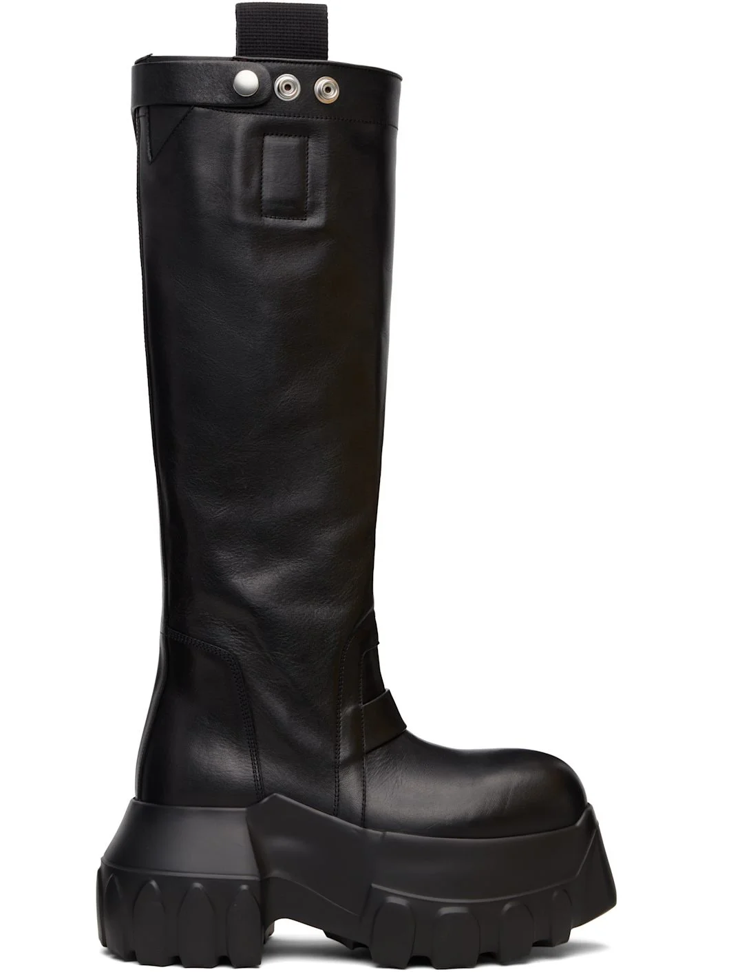 Black Concordians Pull On Mega Tractor Tall Boots - 1