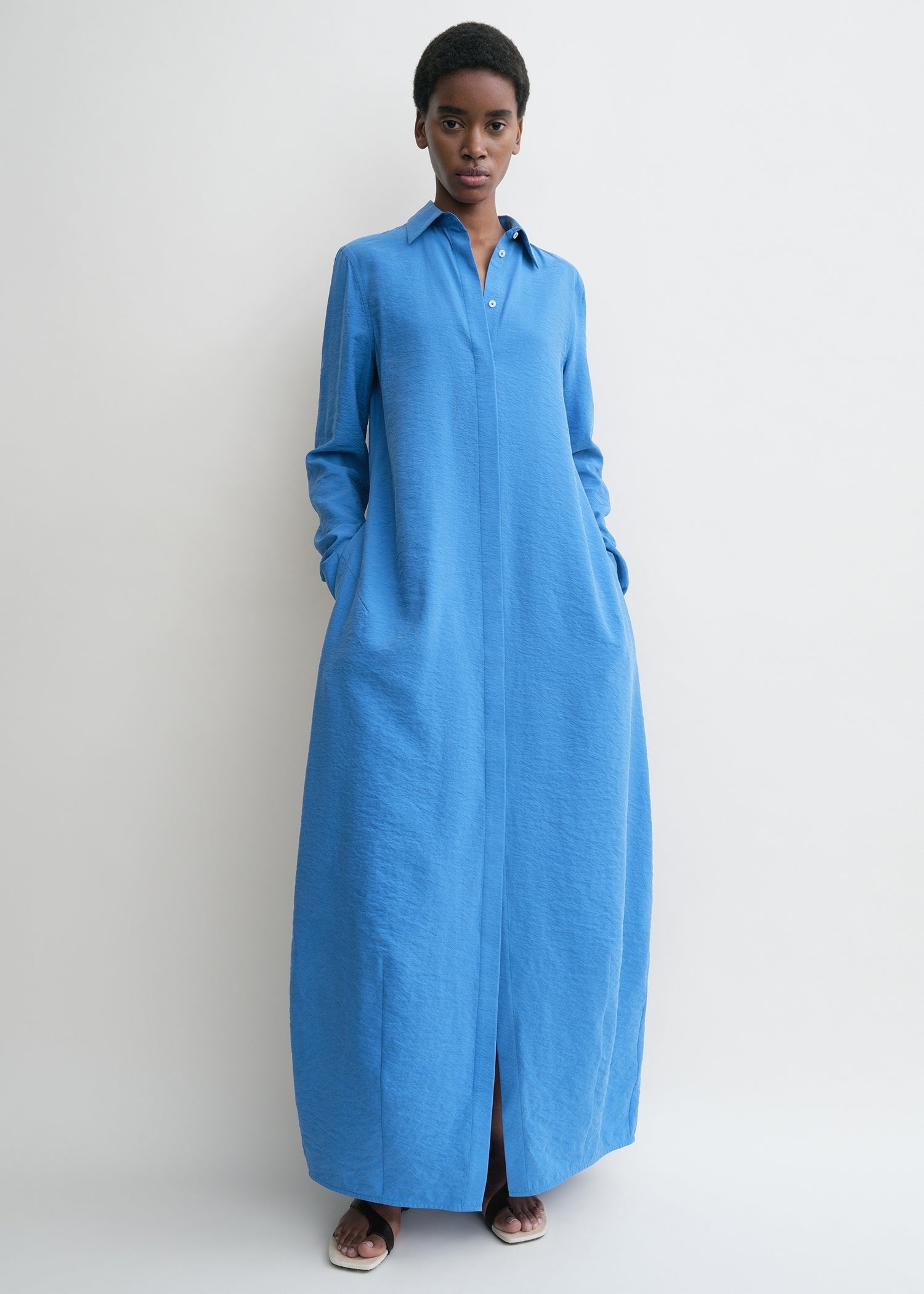 Parachute shirtdress cobalt - 3