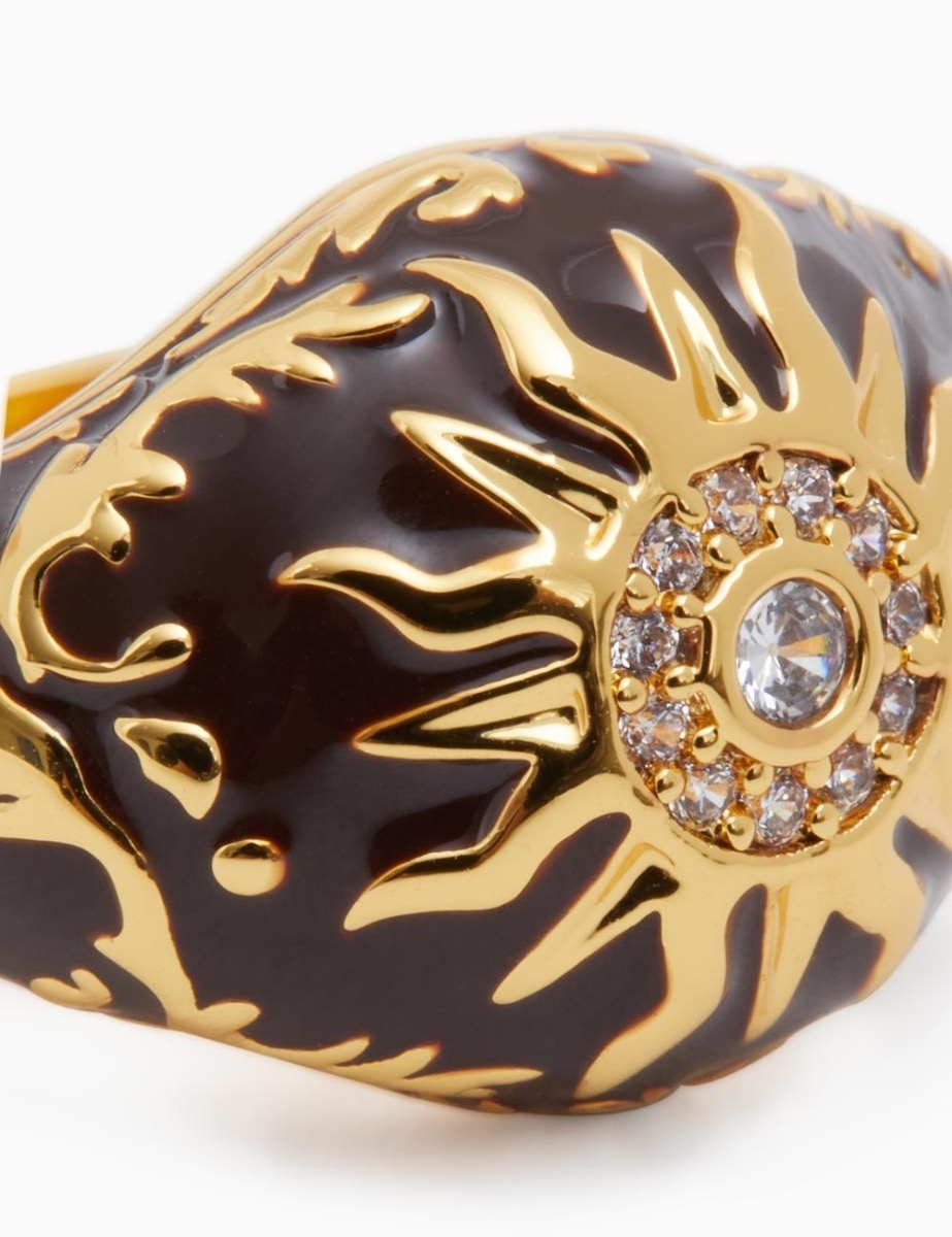 ENAMEL SIGNET RING - 4