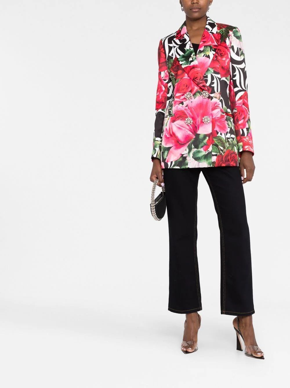 Romance floral-print blazer - 2