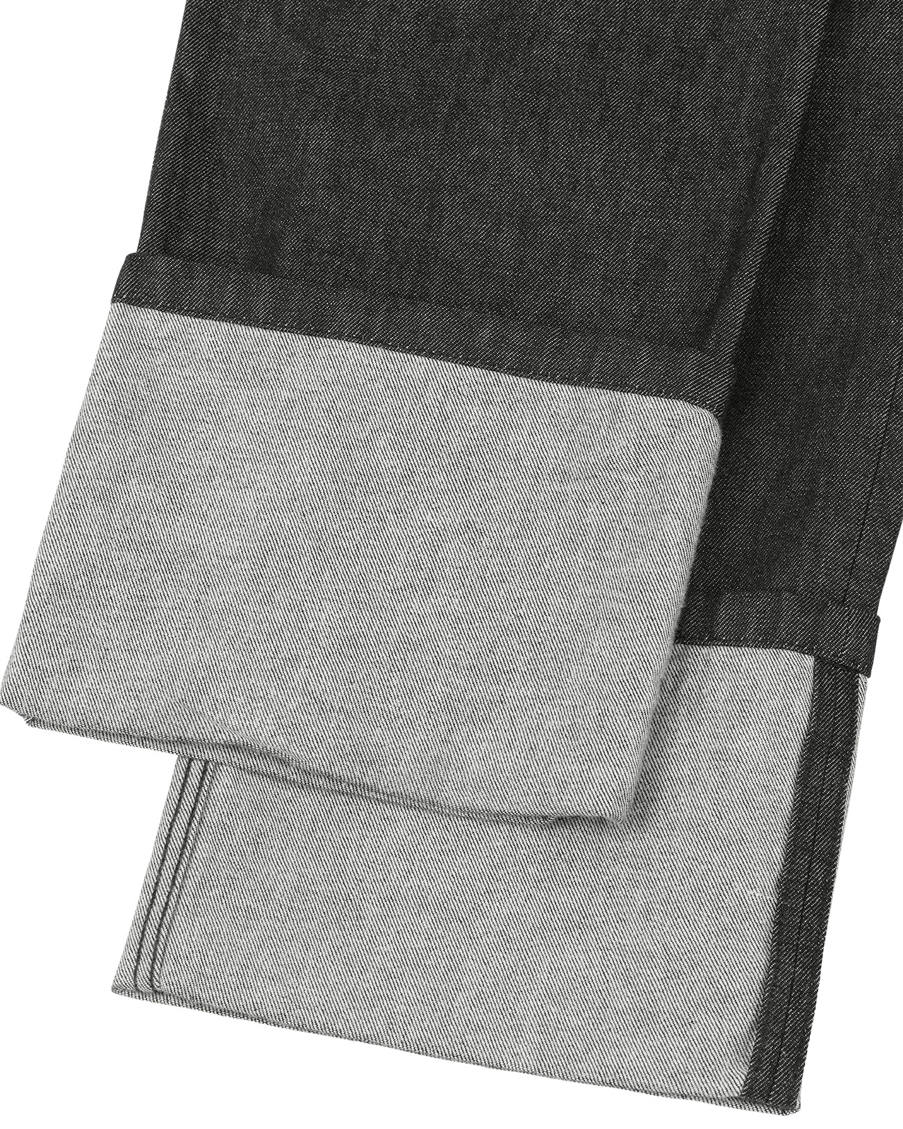 CUFF JEAN RAW BLACK - 5