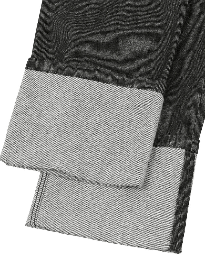 CUFF JEAN RAW BLACK 5