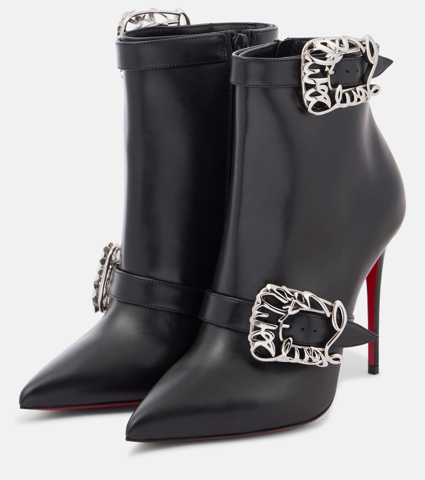 Giddylina 100 leather ankle boots - 4