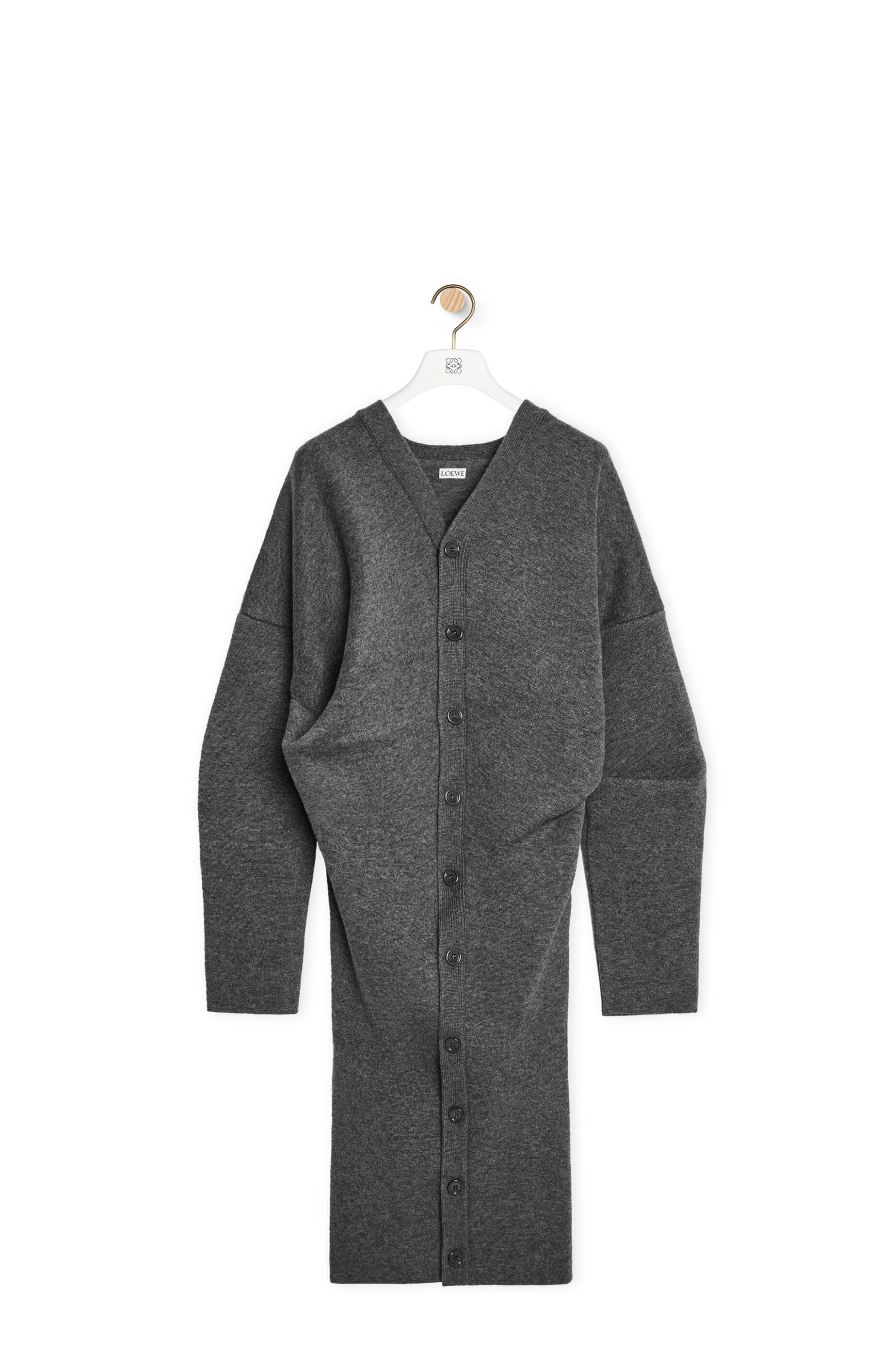 Draped coat in wool blend - 1