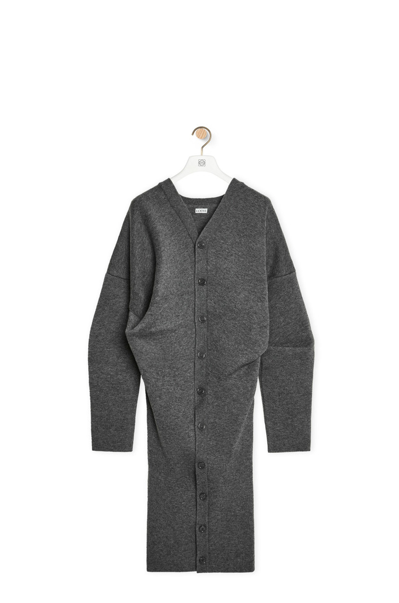 Draped coat in wool blend 1