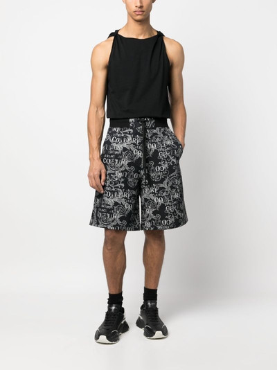 VERSACE JEANS COUTURE logo-print Bermuda shorts outlook