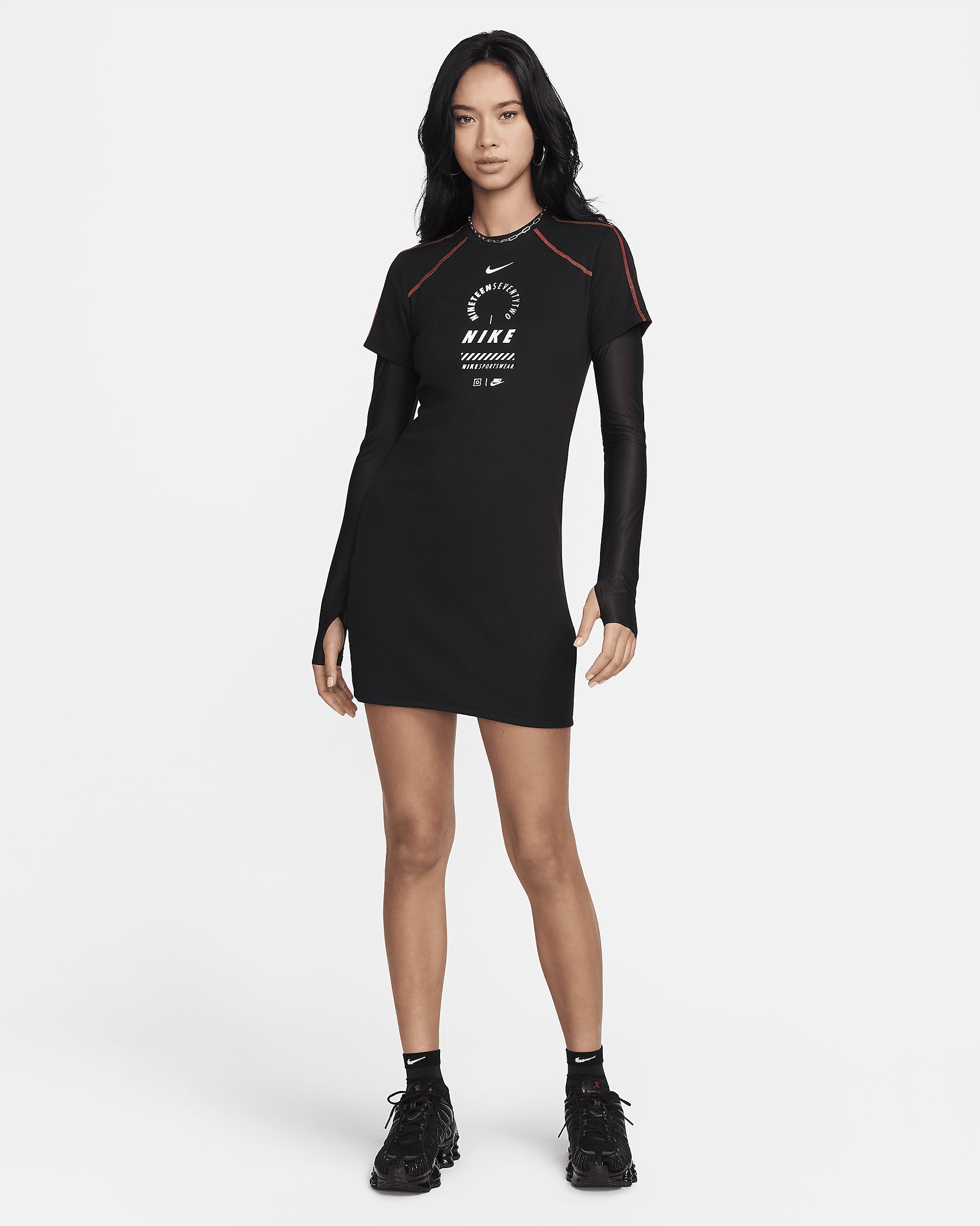 Women's Nike Sportswear Short-Sleeve Dress - 6