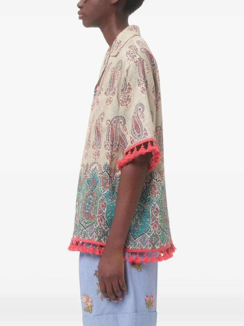 `Voyage Imaginaire` Bowling Shirt - 3