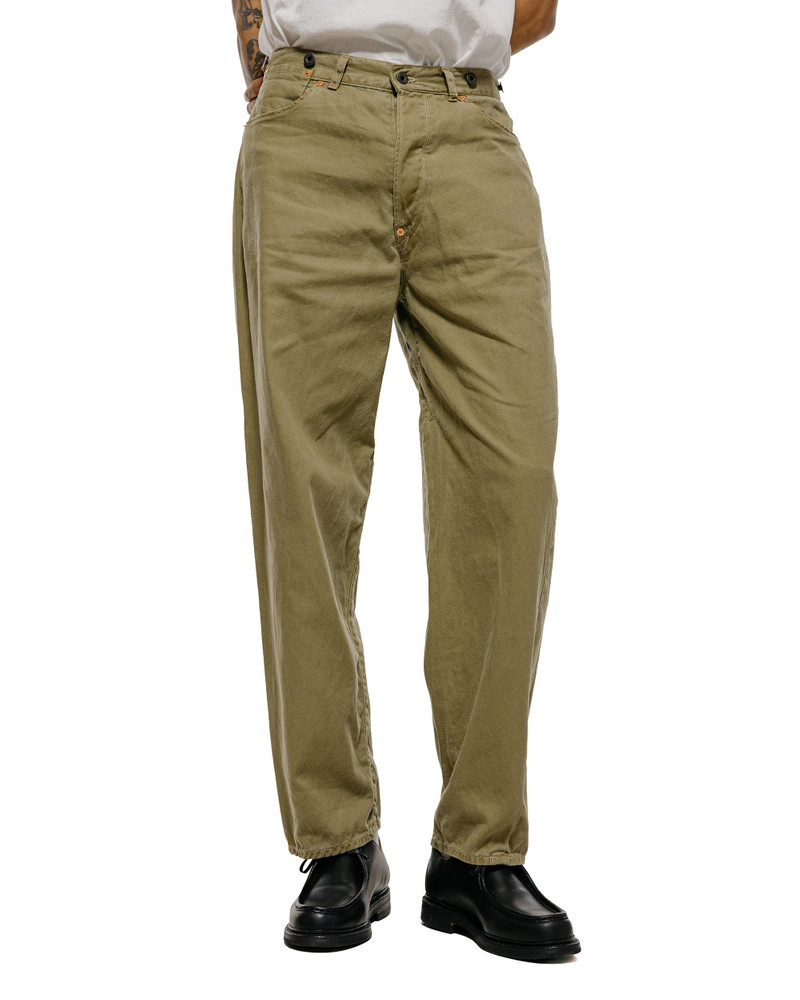 NICENESS H.Sharky Vintage Treat Herringbone Twist Jeans Khaki outlook