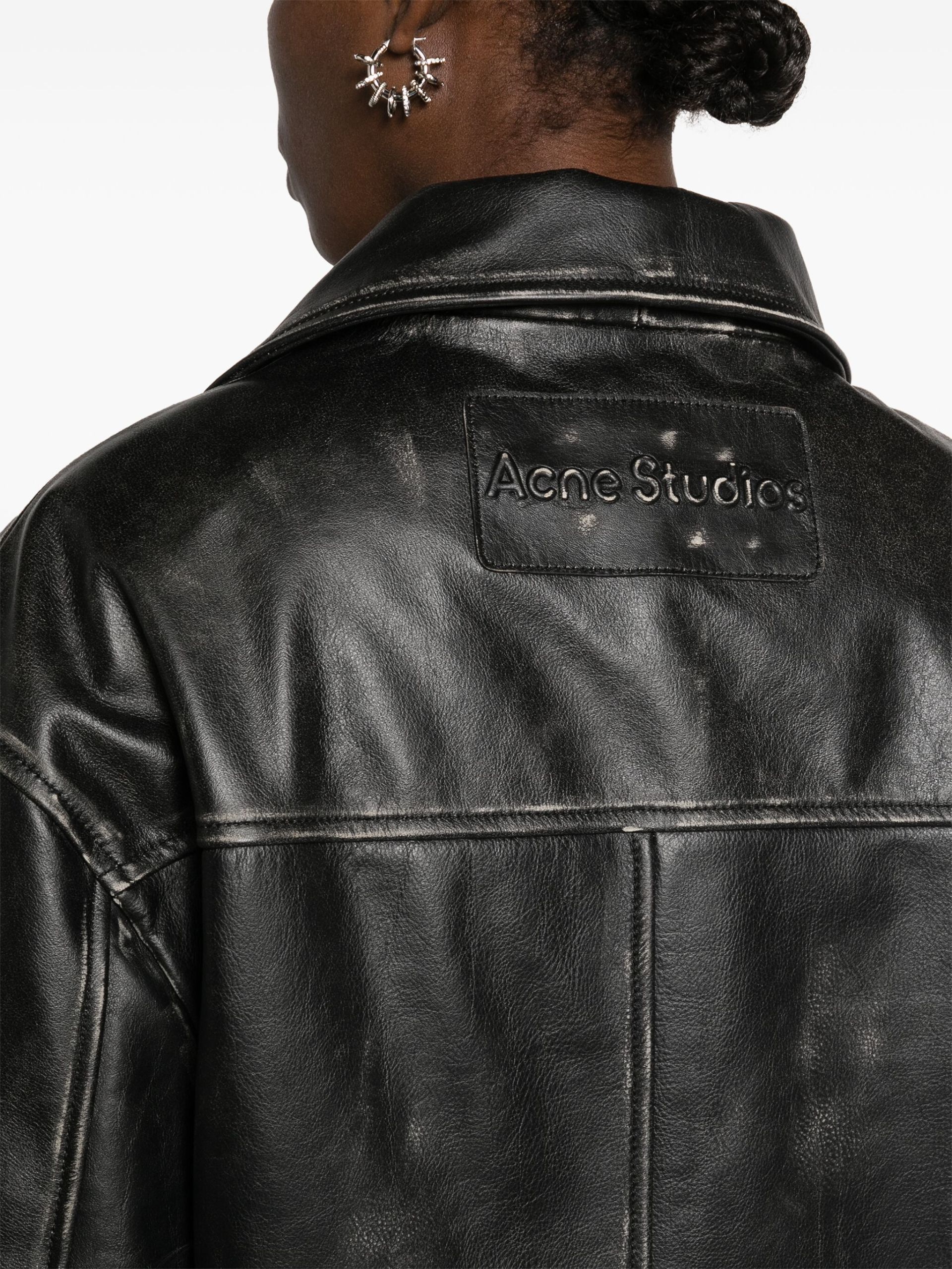 【美品】Acne Studios ダブルライダース MOCK 羊革　黒　34 7599208243-15-1.jpg