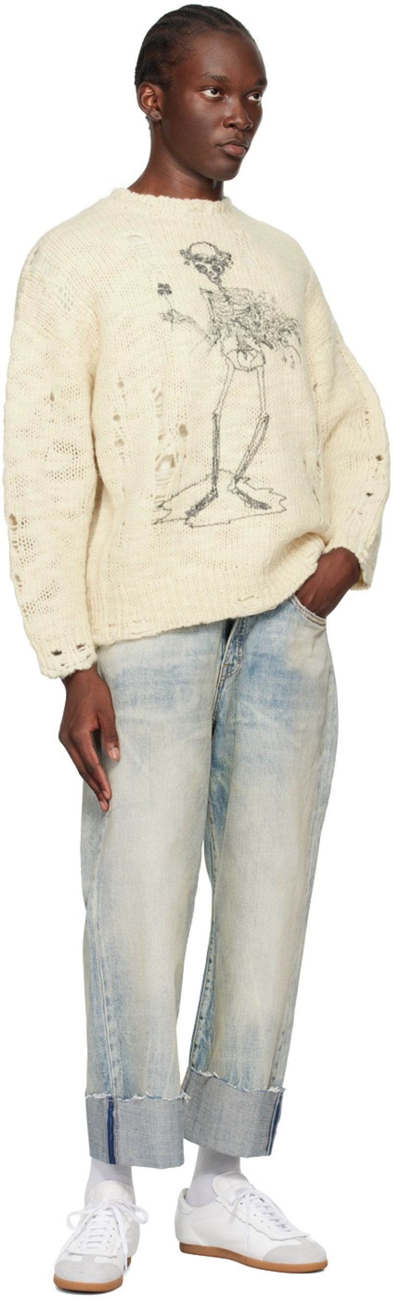 Off-White Distressed Sweater 4