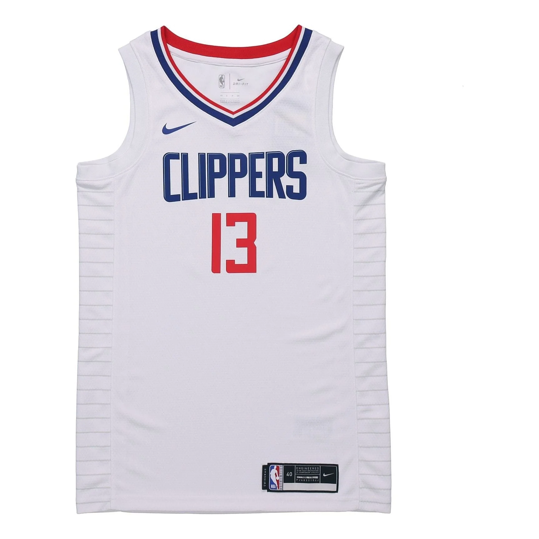 Nike NBA Quick Dry Sports Basketball Jersey 'White Red' CW3594-101 - 1