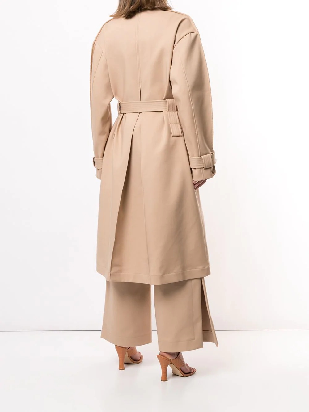 double belt trench coat - 4