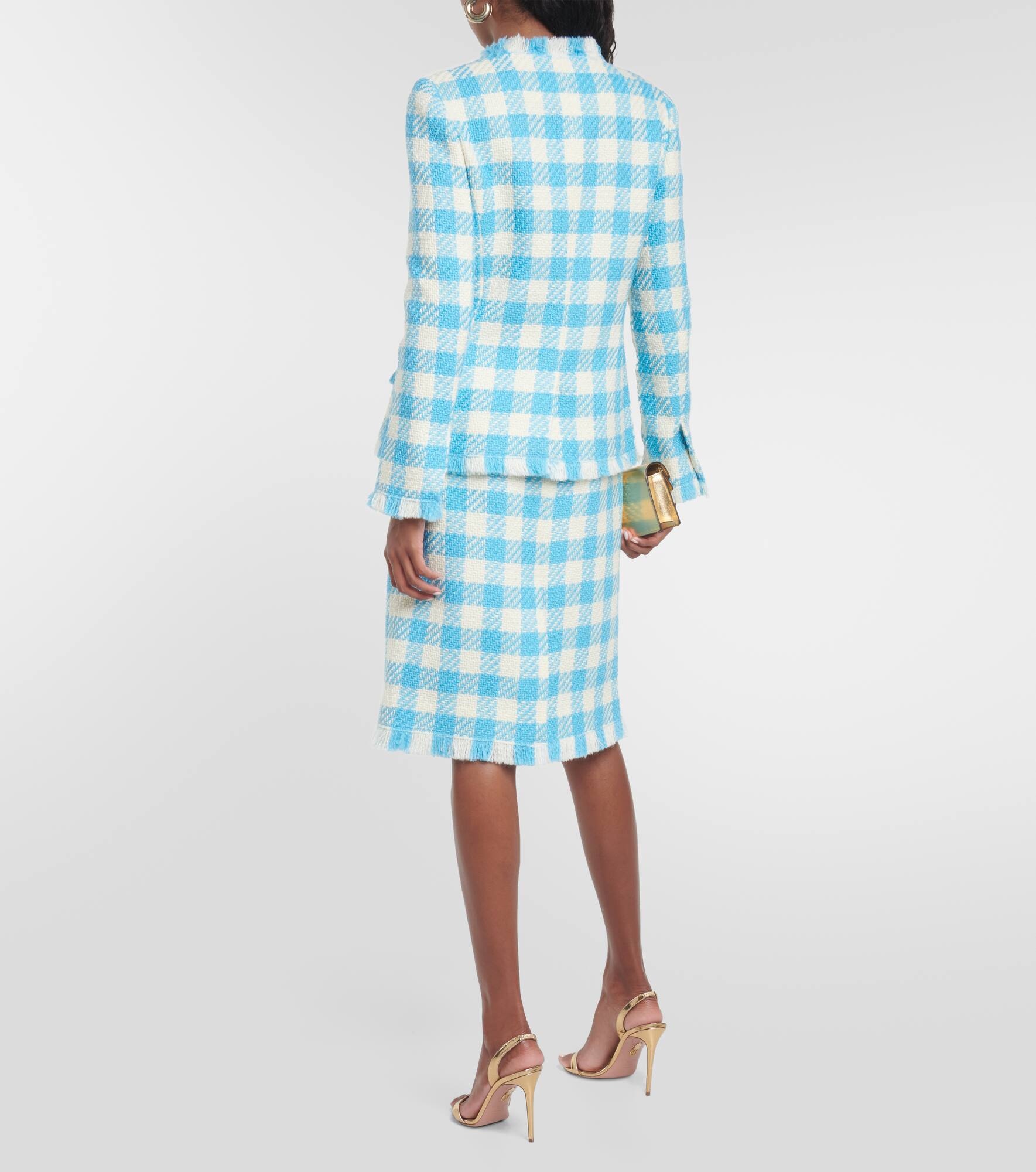 Gingham wool jacket - 3