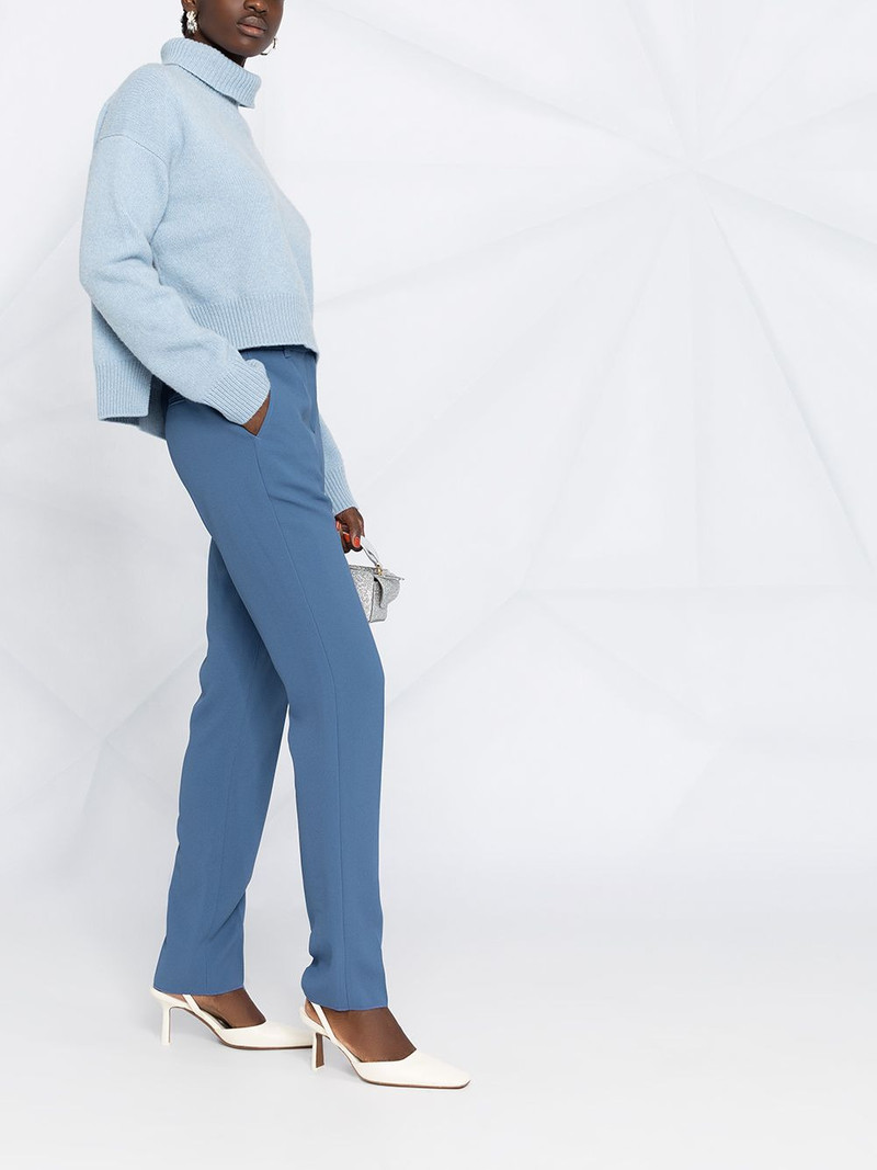 high-waist slim trousers 4