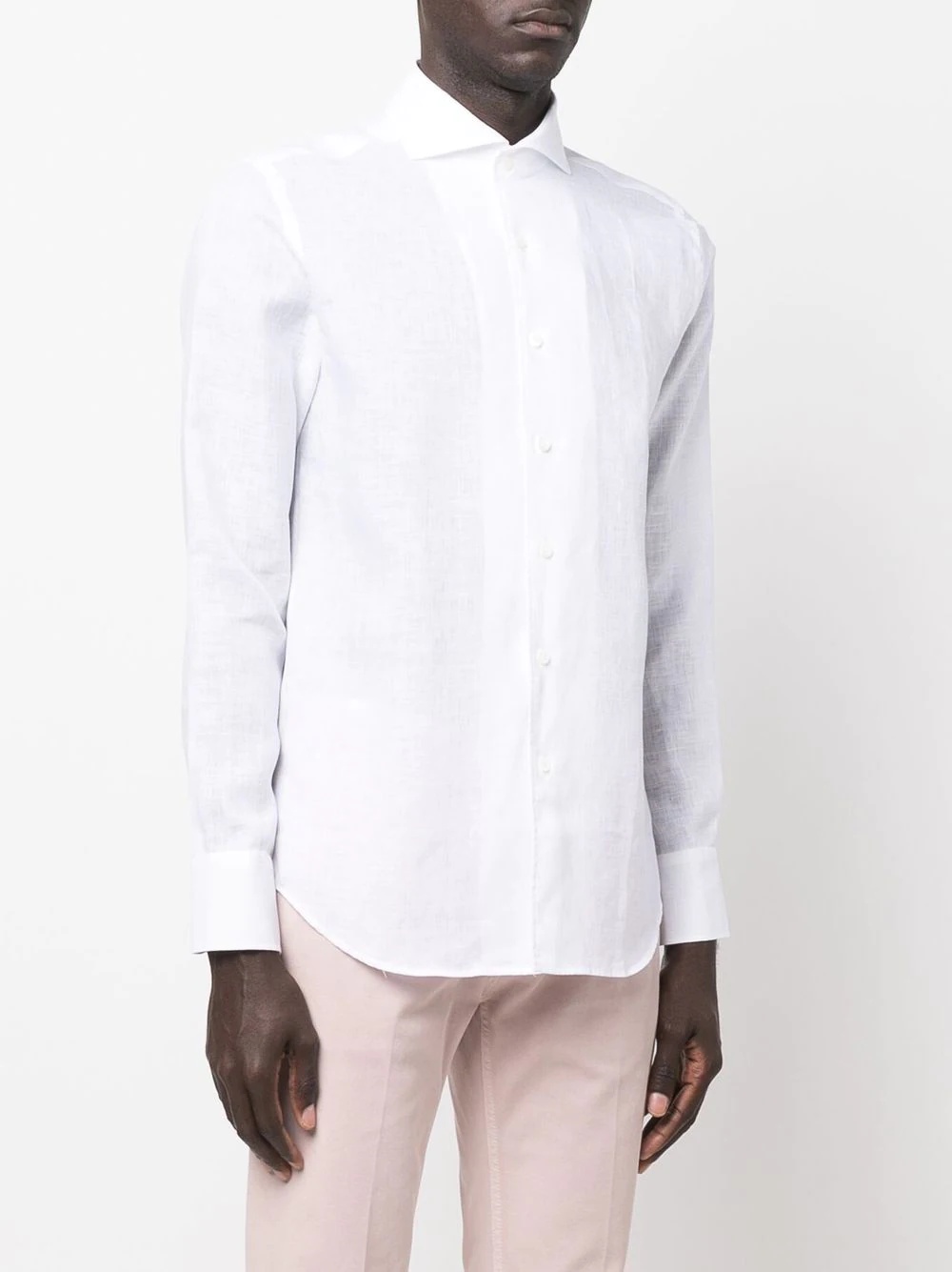 long-sleeve linen shirt - 3