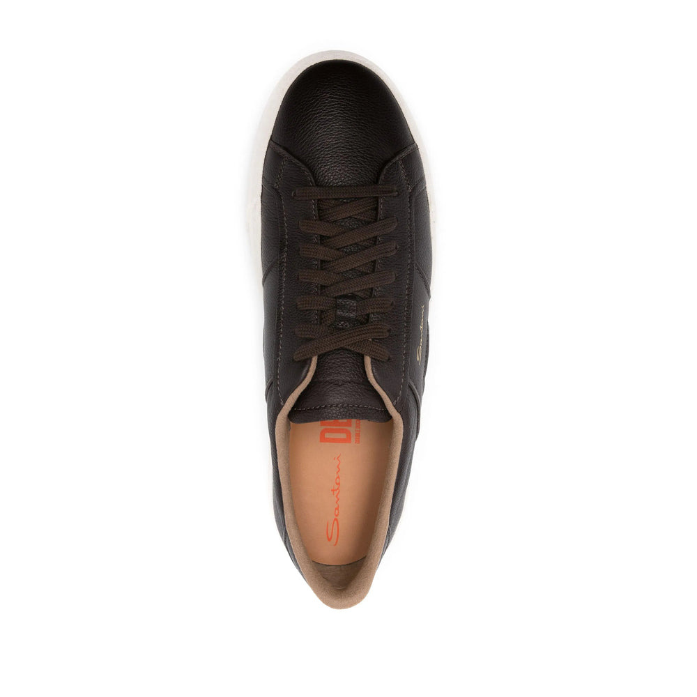 Santoni Brown Trainers - Low-Tops Men - 2
