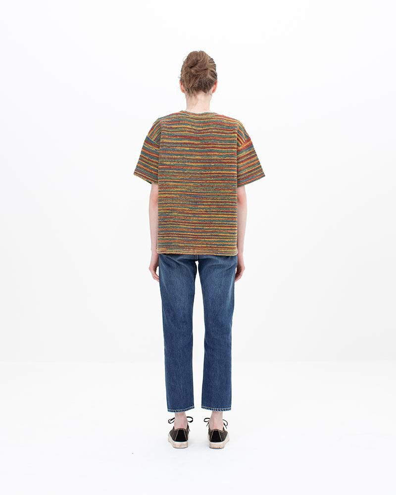 JUMBO KNIT TEE S/S W RED 4