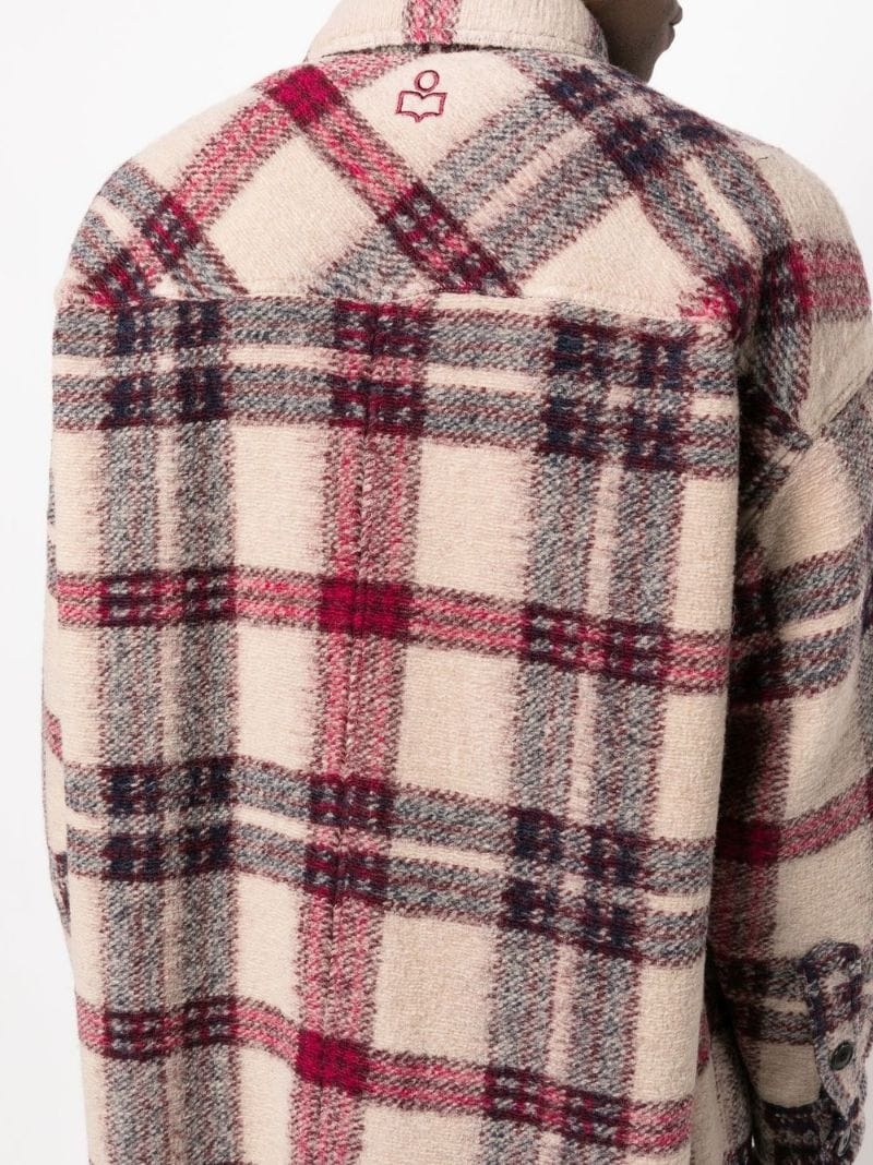 Kotajot checked single-breasted coat - 5